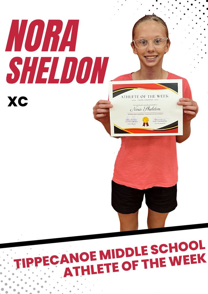 TMS Athlete of the Week. 