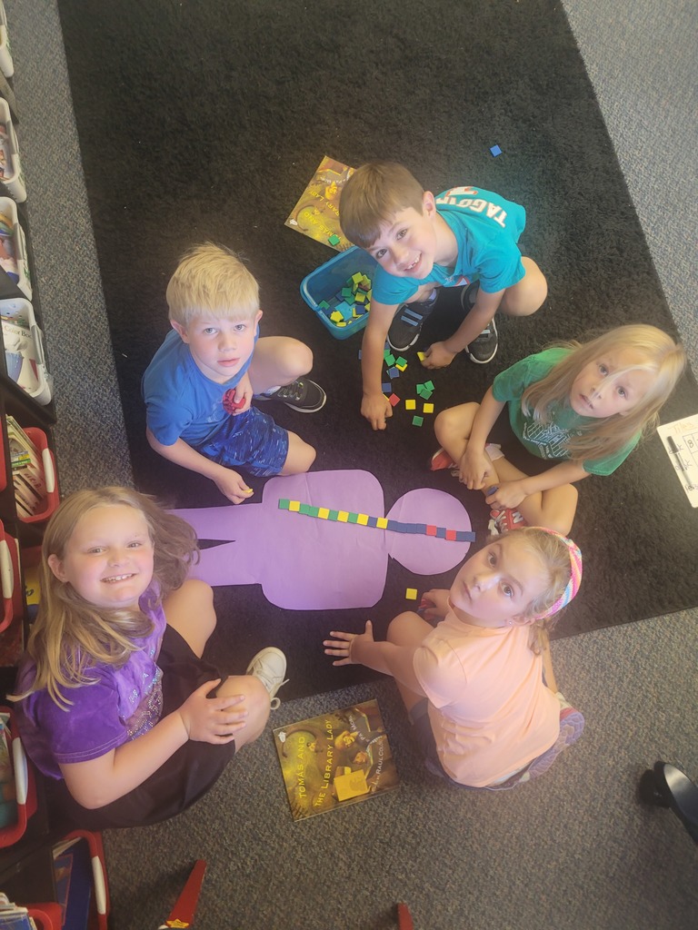 First graders in math class.