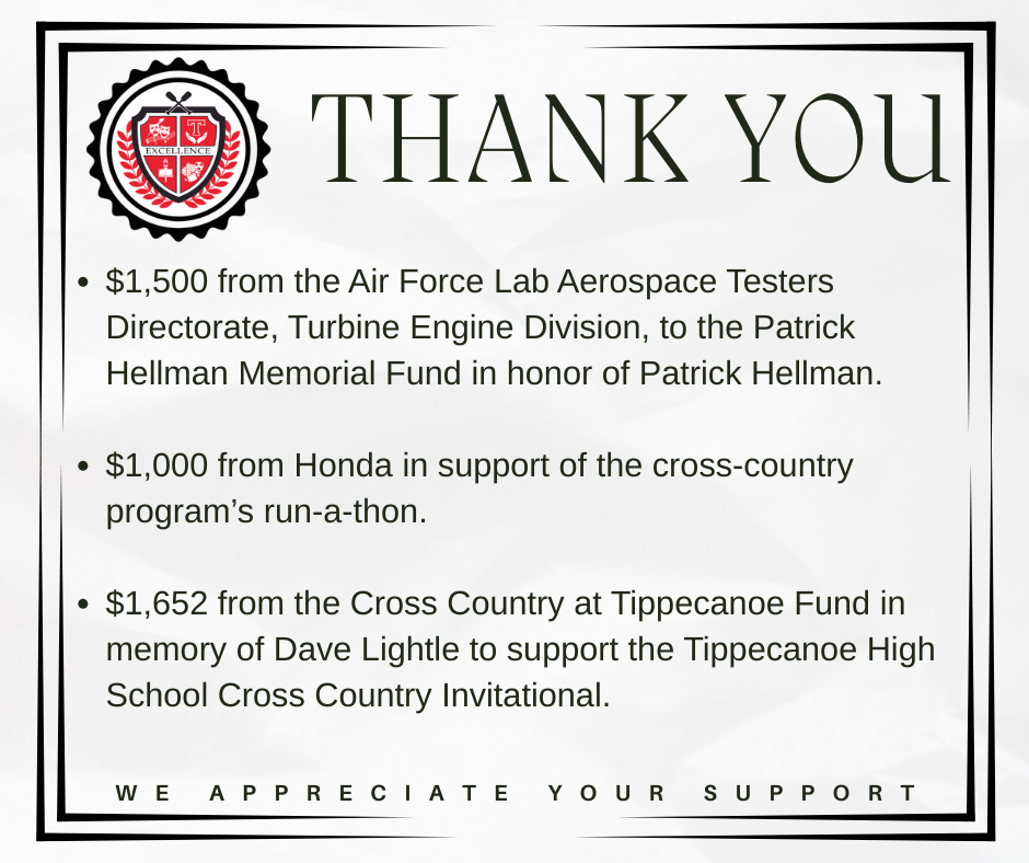 Thank you for the donations.