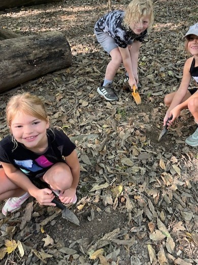 Exploring nature at Charleston Falls. 