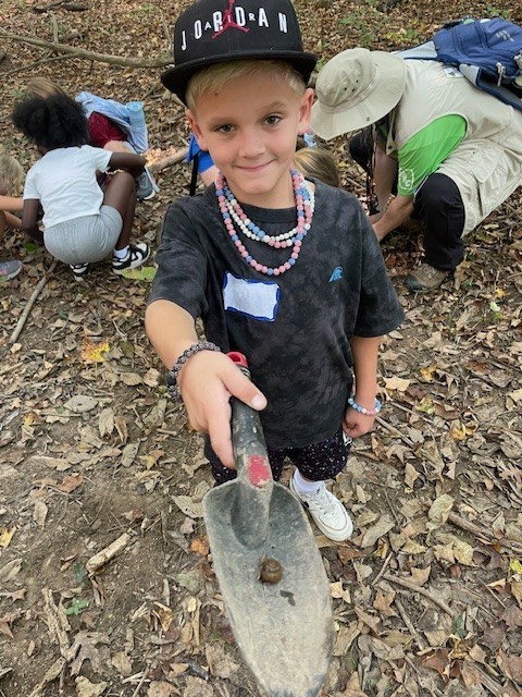 Exploring nature at Charleston Falls. 