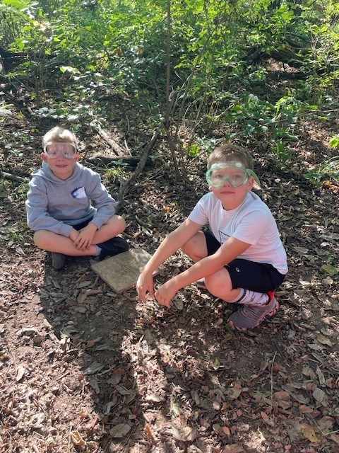 Exploring nature at Charleston Falls. 