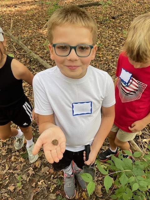 Exploring nature at Charleston Falls. 