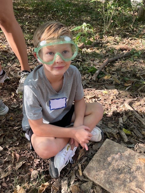 Exploring nature at Charleston Falls. 