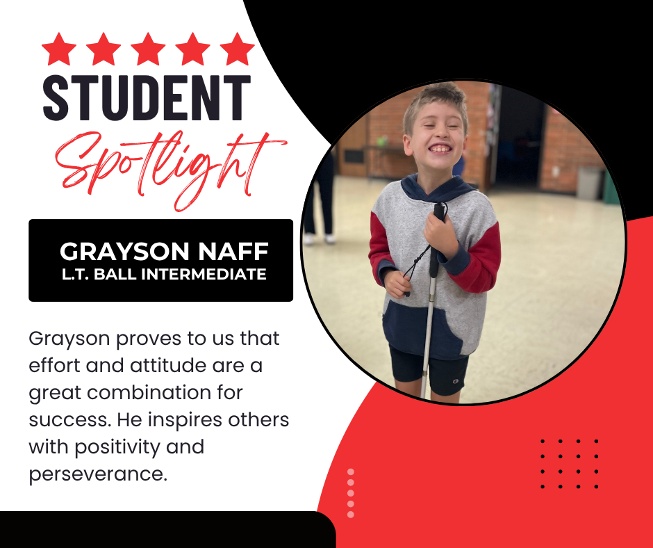 Student Spotlight, Grayson Neff.