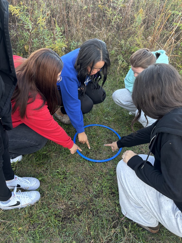 Tippecanoe High School science class enjoys outside learning about the environment.  