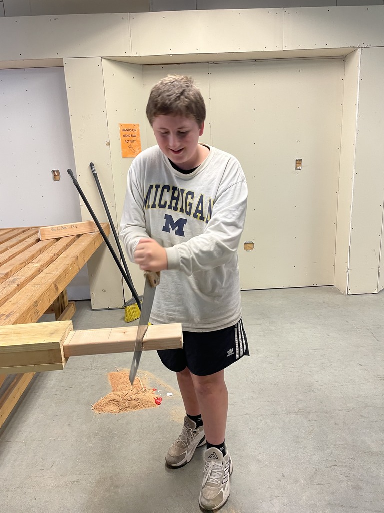 TMS students completing a hands-on activity while on a field trip to JATC in Vandalia. 