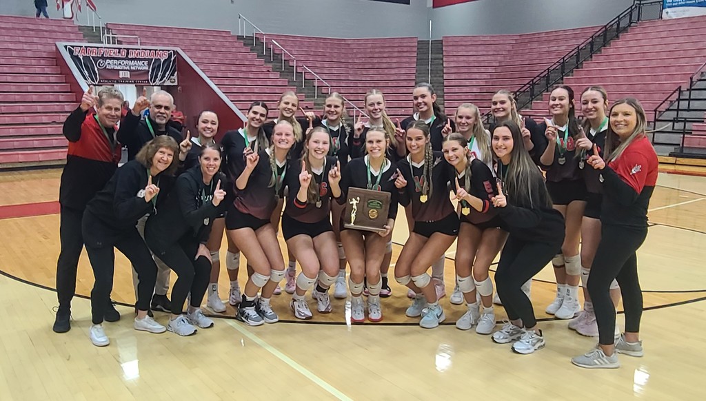 Tippecanoe High School volleyball team.  The district champs!