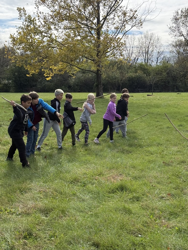 LT Ball students at Sunwatch Indian Village.