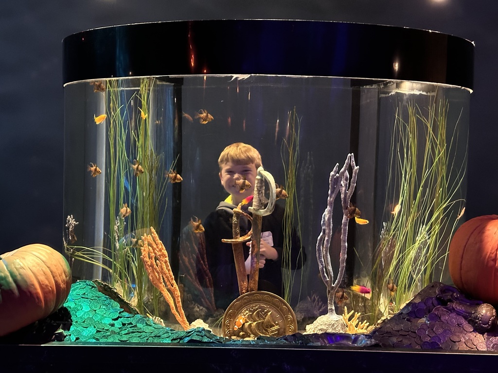 L.T. Ball third graders at the Newport Aquarium. 