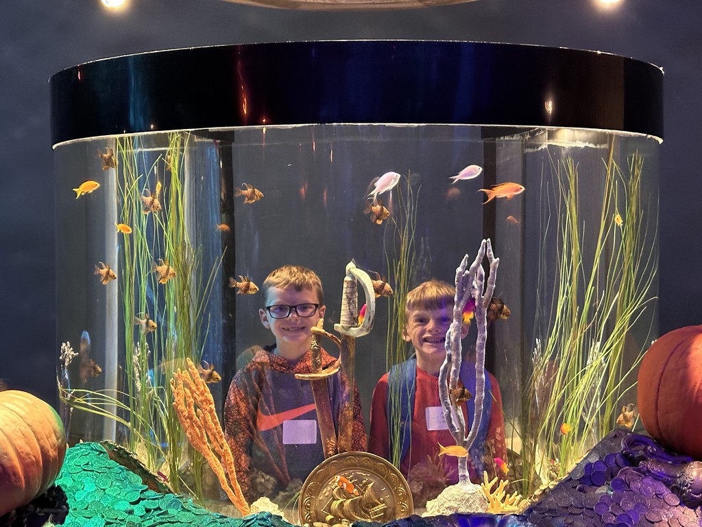 L.T. Ball third graders at the Newport Aquarium. 