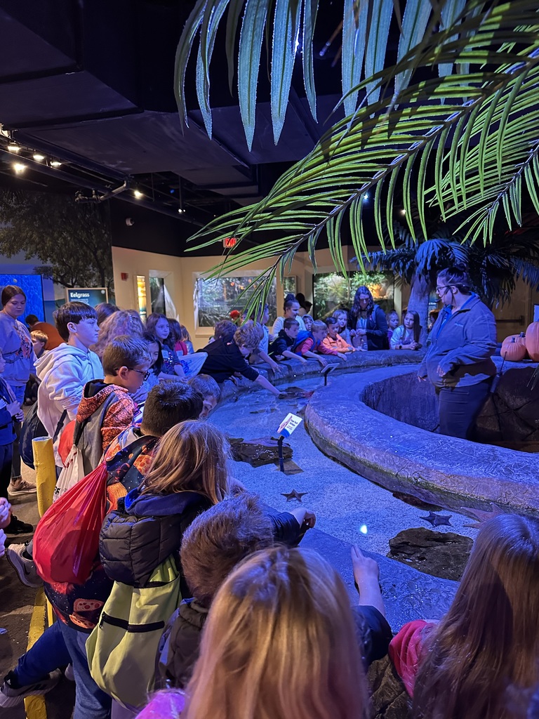 L.T. Ball third graders at the Newport Aquarium. 