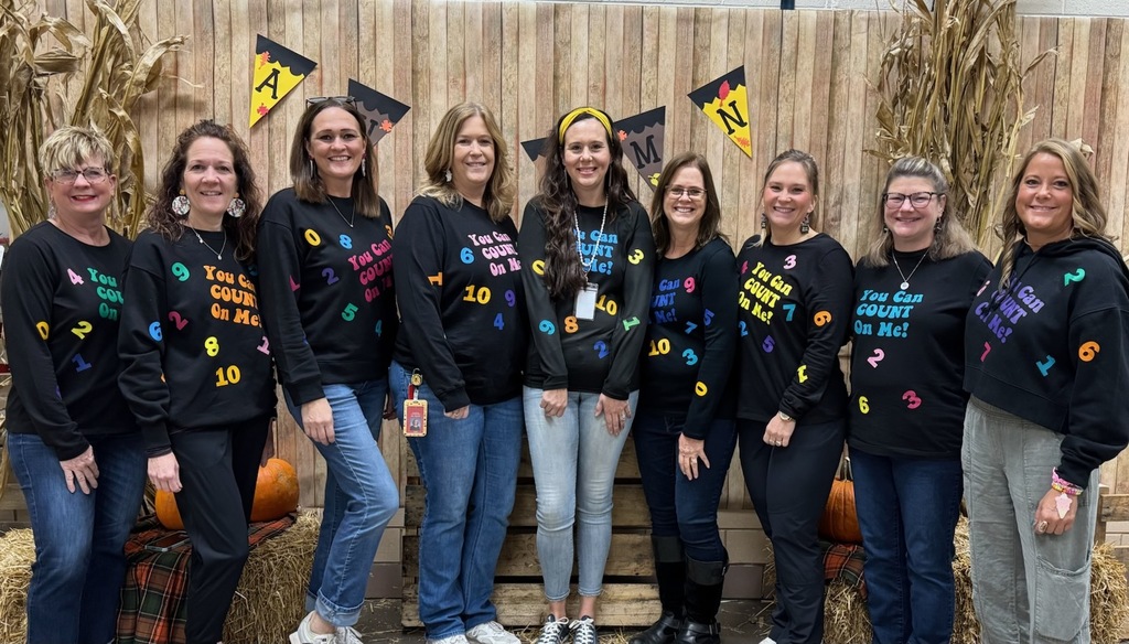 Broadway Elementary staff dressed up for Halloween.  