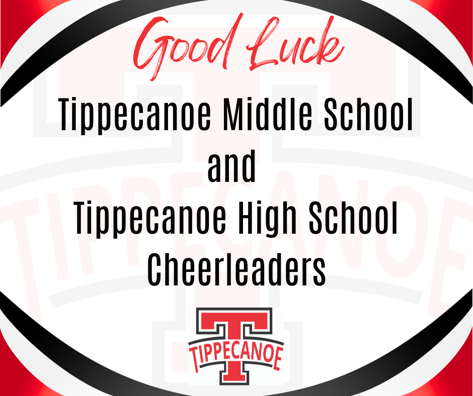 Good luck to our cheerleaders