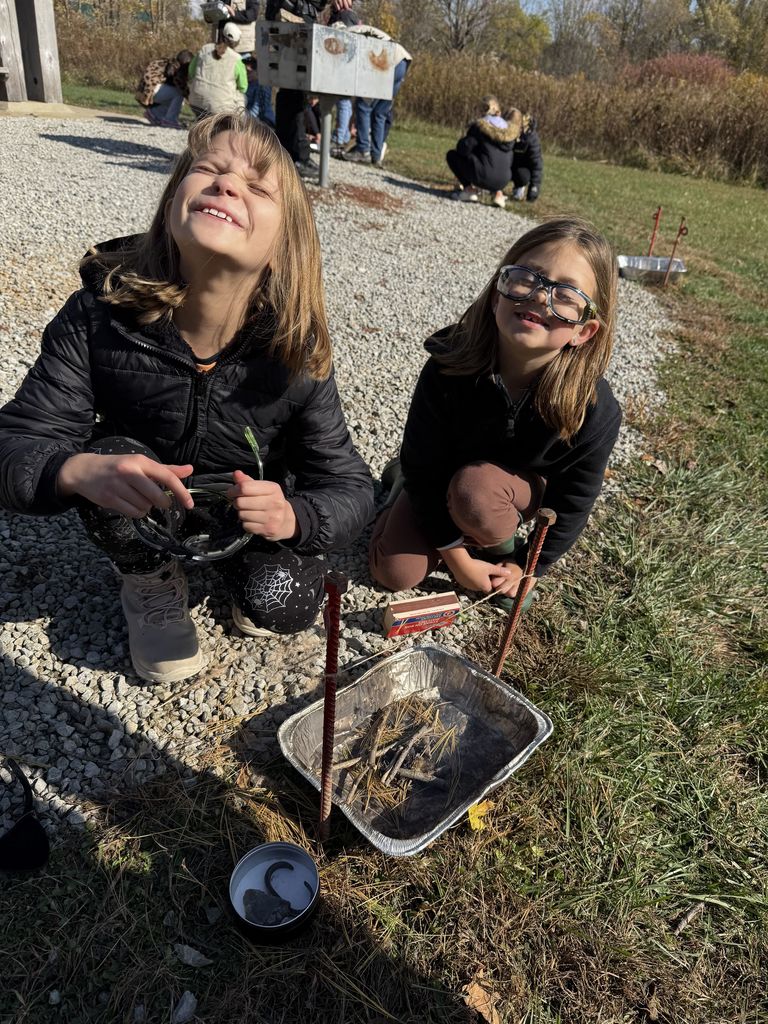 LT Ball students at Garby Woods. 
