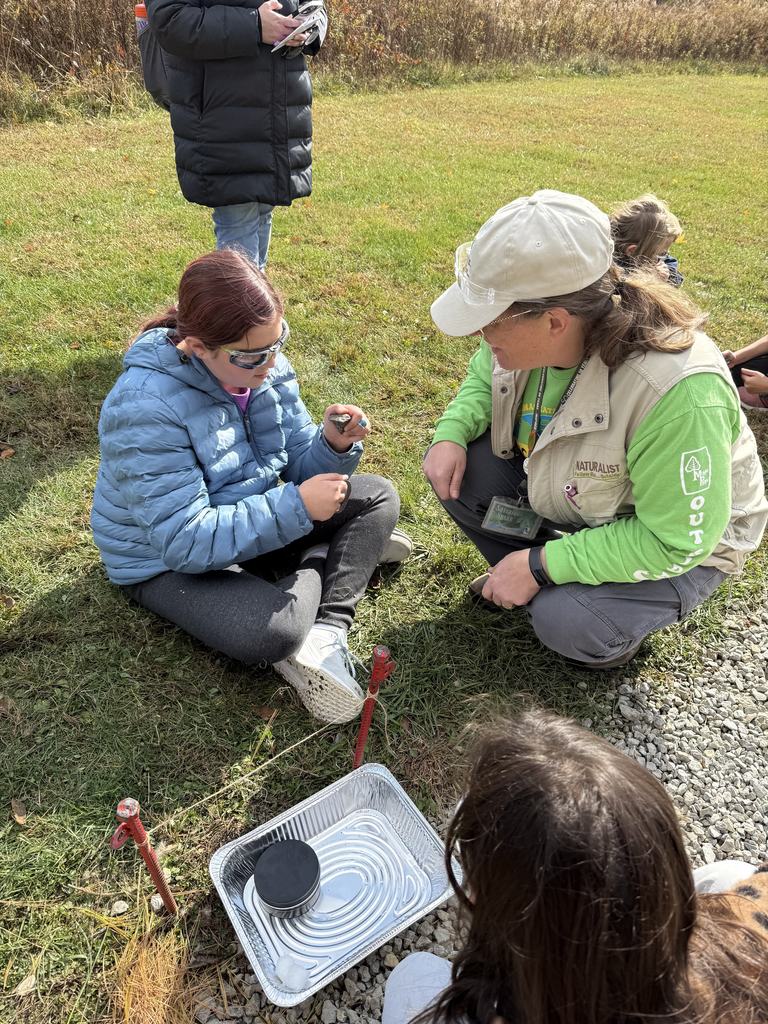 LT Ball students at Garby Woods. 