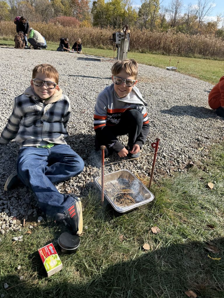 LT Ball students at Garby Woods. 