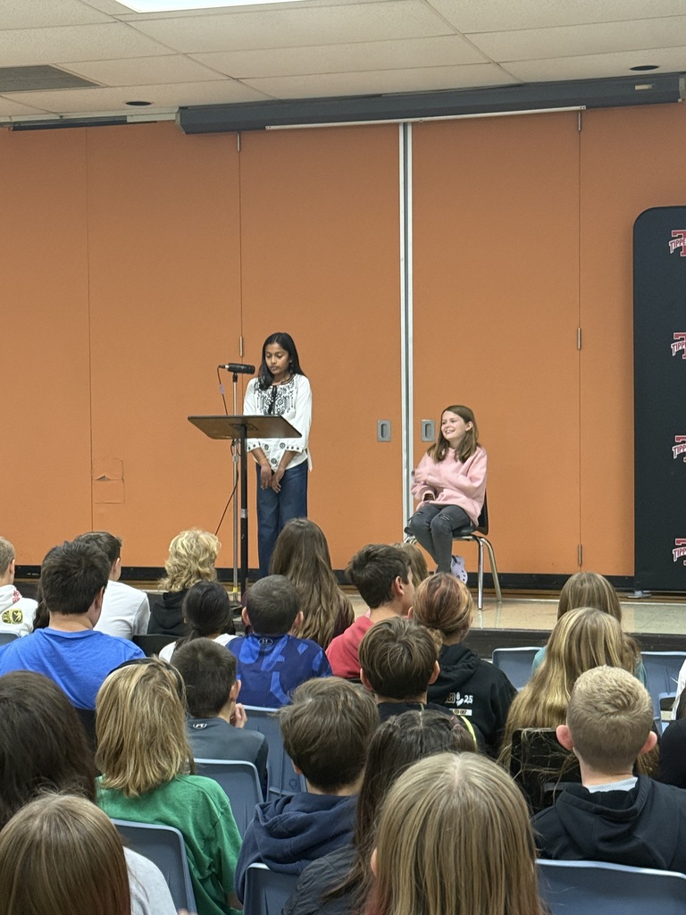 L.T. Ball "presidential" candidates give their speeches ahead of election day.