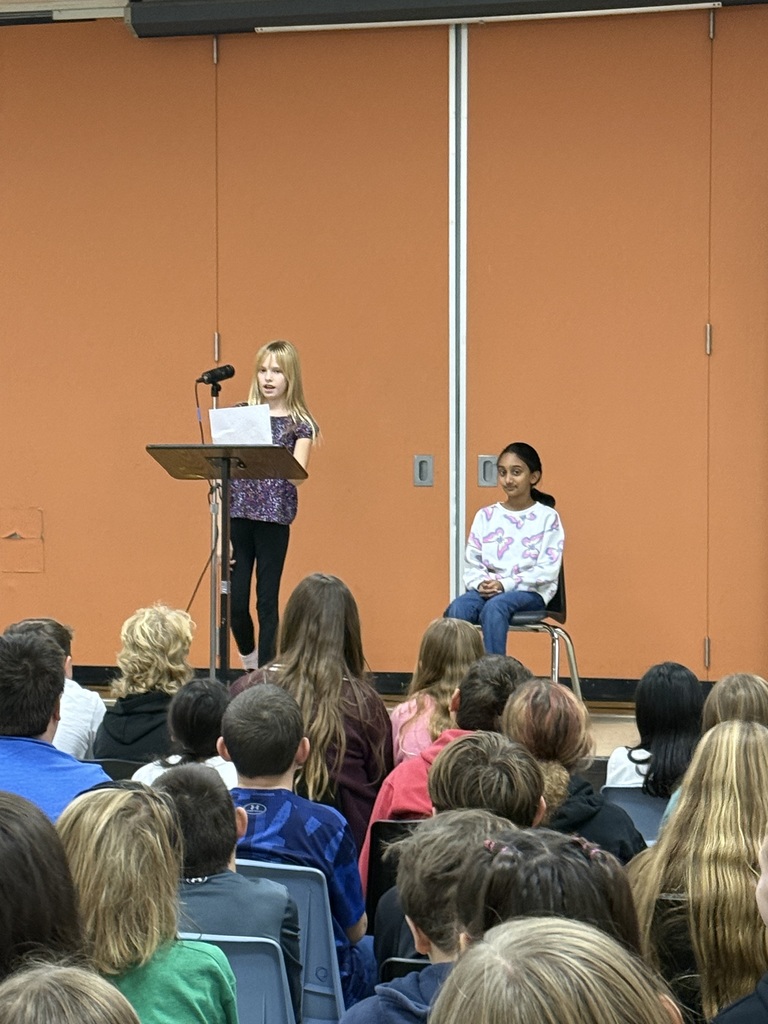 L.T. Ball "presidential" candidates give their speeches ahead of election day.