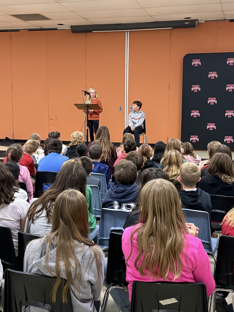 L.T. Ball "presidential" candidates give their speeches ahead of election day.
