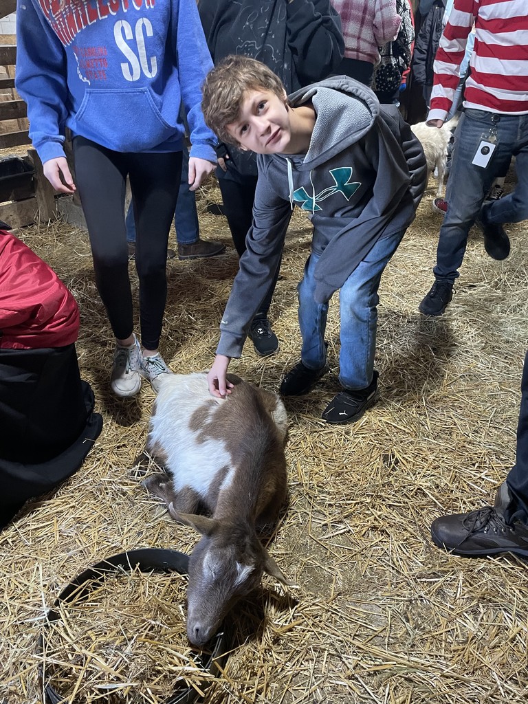 TMS students at Learning Tree Farm.
