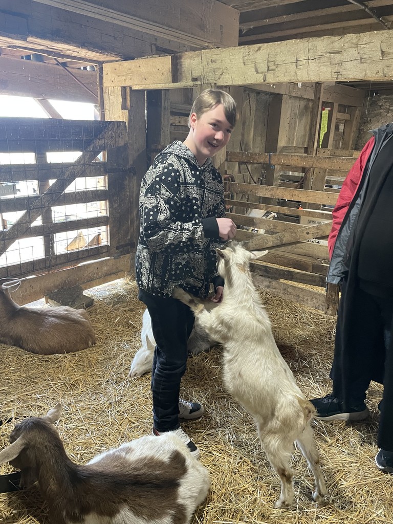 TMS students at Learning Tree Farm.
