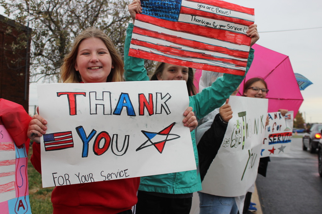 LT Ball students host the annual Parade of Heroes.
