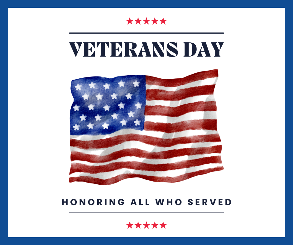 Veterans Day.  Honoring all who served.