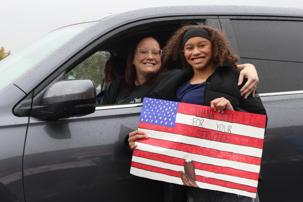 L.T. Ball students host the Parade of Heroes for our Veterans.  
