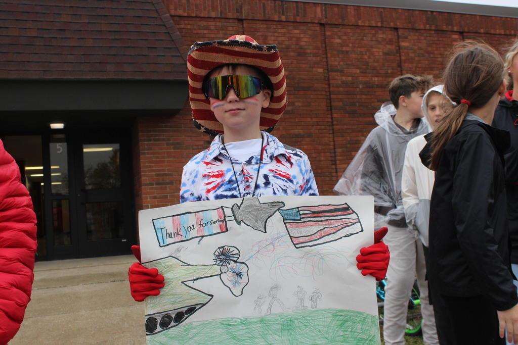 Parade of Heroes at L.T. Ball Intermediate School.