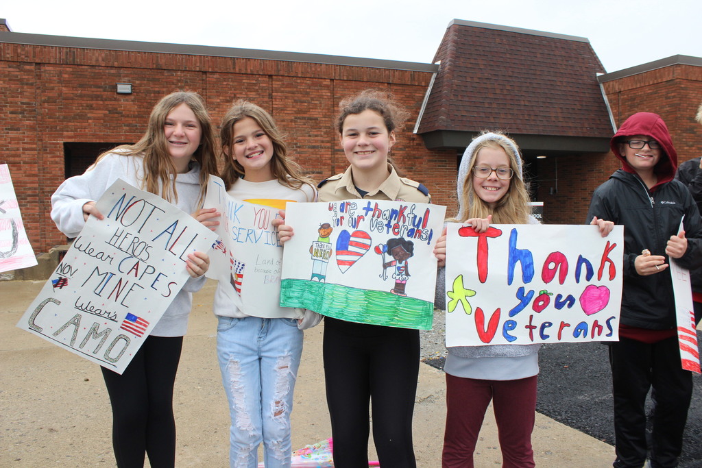Parade of Heroes at L.T. Ball Intermediate School.