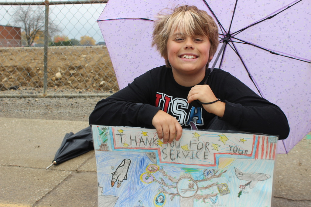 Parade of Heroes at L.T. Ball Intermediate School.