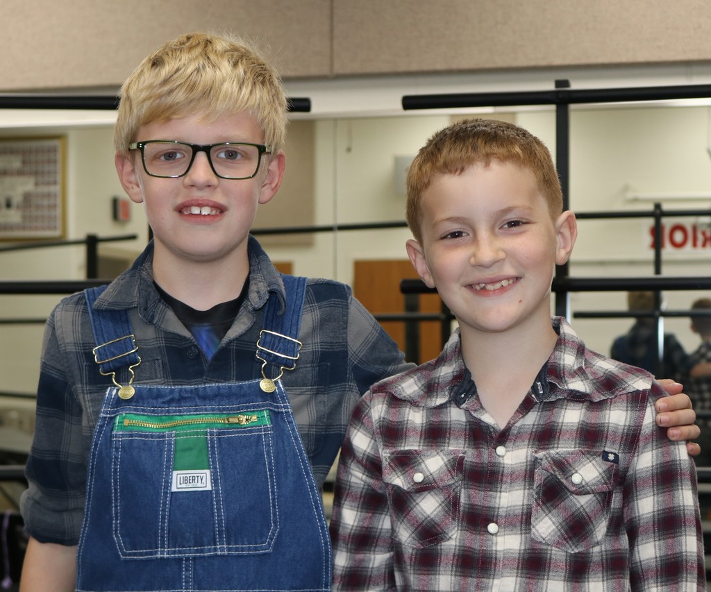 Fourth grade students before their fall performance at the Center for Performing Arts.