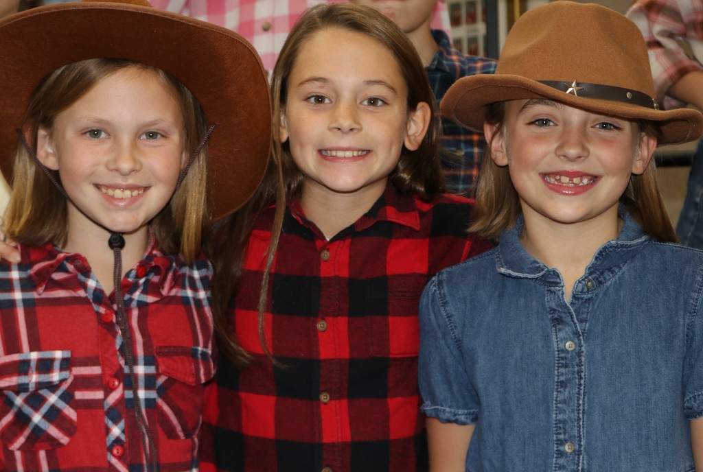 Fourth grade students before their fall performance at the Center for Performing Arts.