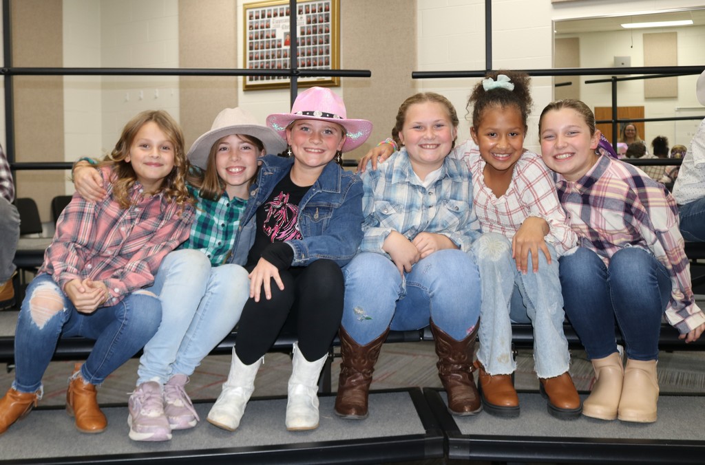 Fourth grade students before their fall performance at the Center for Performing Arts.