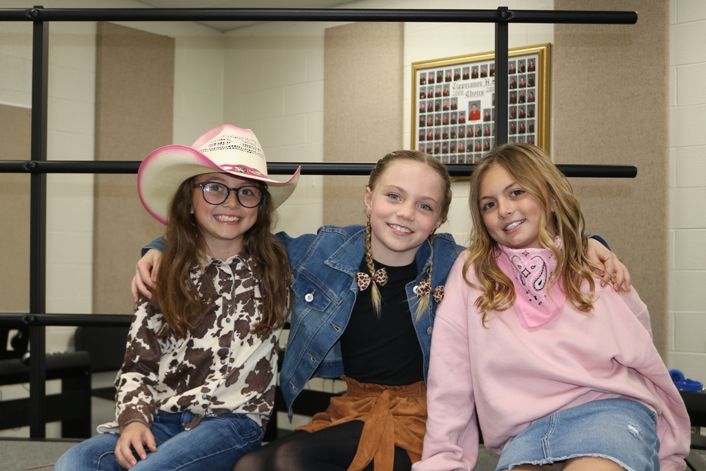 Fourth grade students before their fall performance at the Center for Performing Arts.