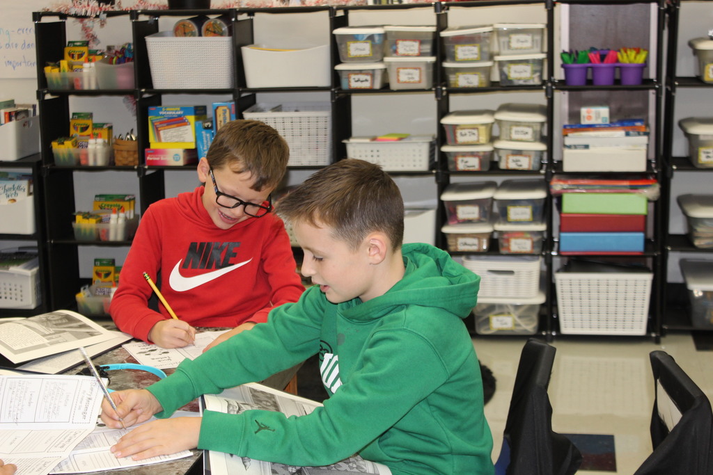 Third graders at the outer space Book Tasting. 