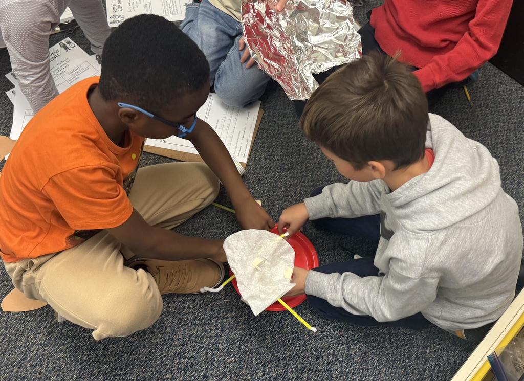 Broadway students learn about the strugglers of early settlers.  