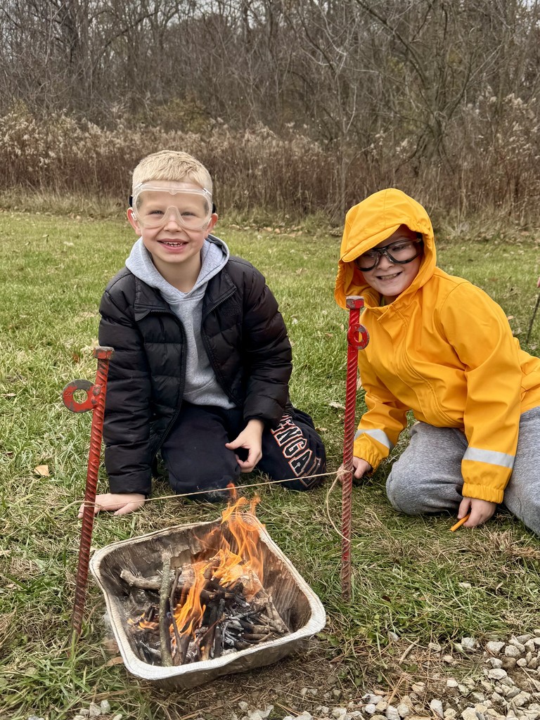 LT Ball Intermediate students participate in activities that imitate scenes in Hatchet.