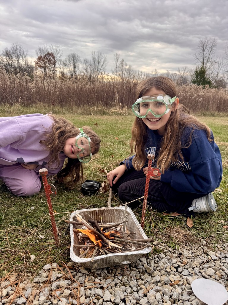 LT Ball Intermediate students participate in activities that imitate scenes in Hatchet.