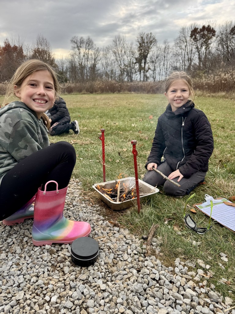 LT Ball Intermediate students participate in activities that imitate scenes in Hatchet.