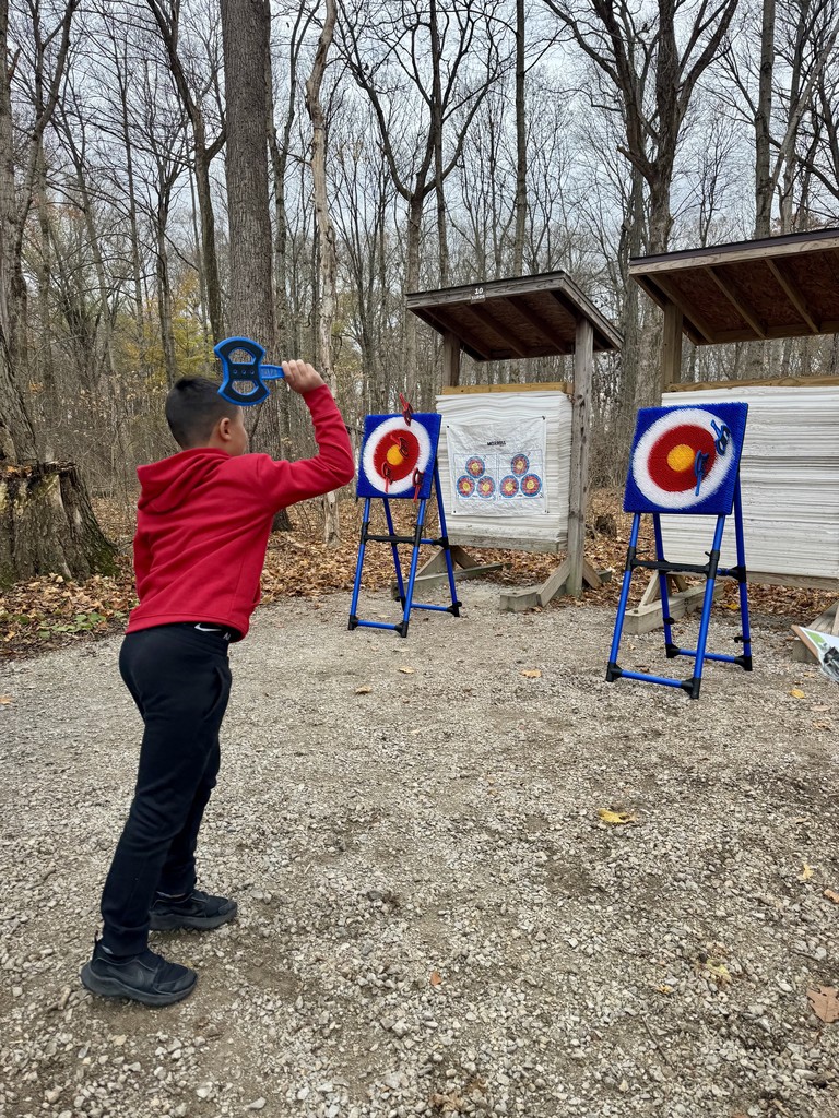 LT Ball Intermediate students participate in activities that imitate scenes in Hatchet.