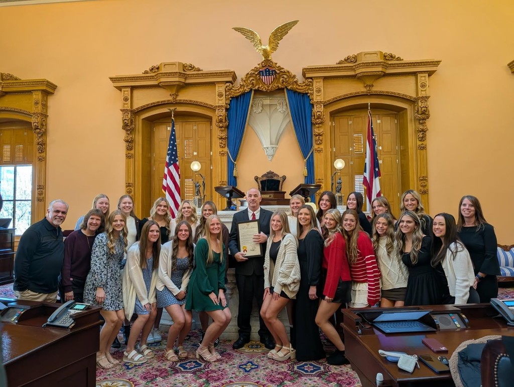 Volleyball State Champs at the State Capitol.
