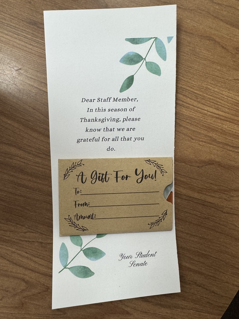 Student Senate is spreading kindness at TMS.  