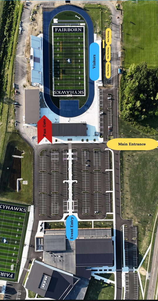 Map of stadium.