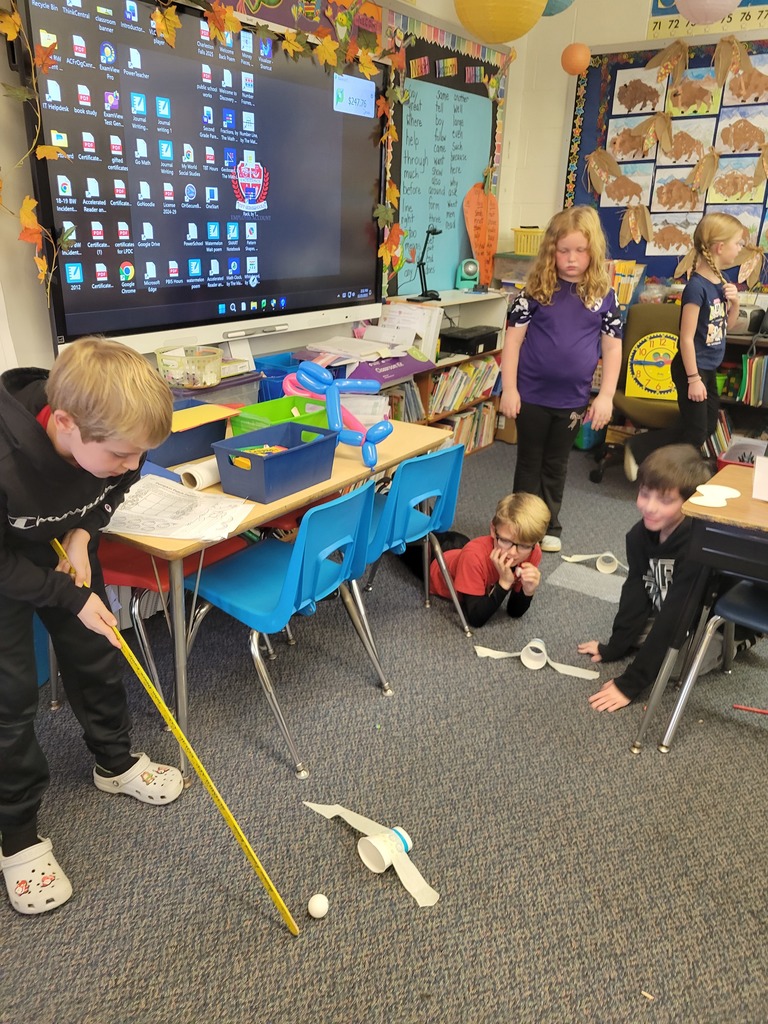 Broadway Elementary second graders learned about force and motion and designed a putt putt course.