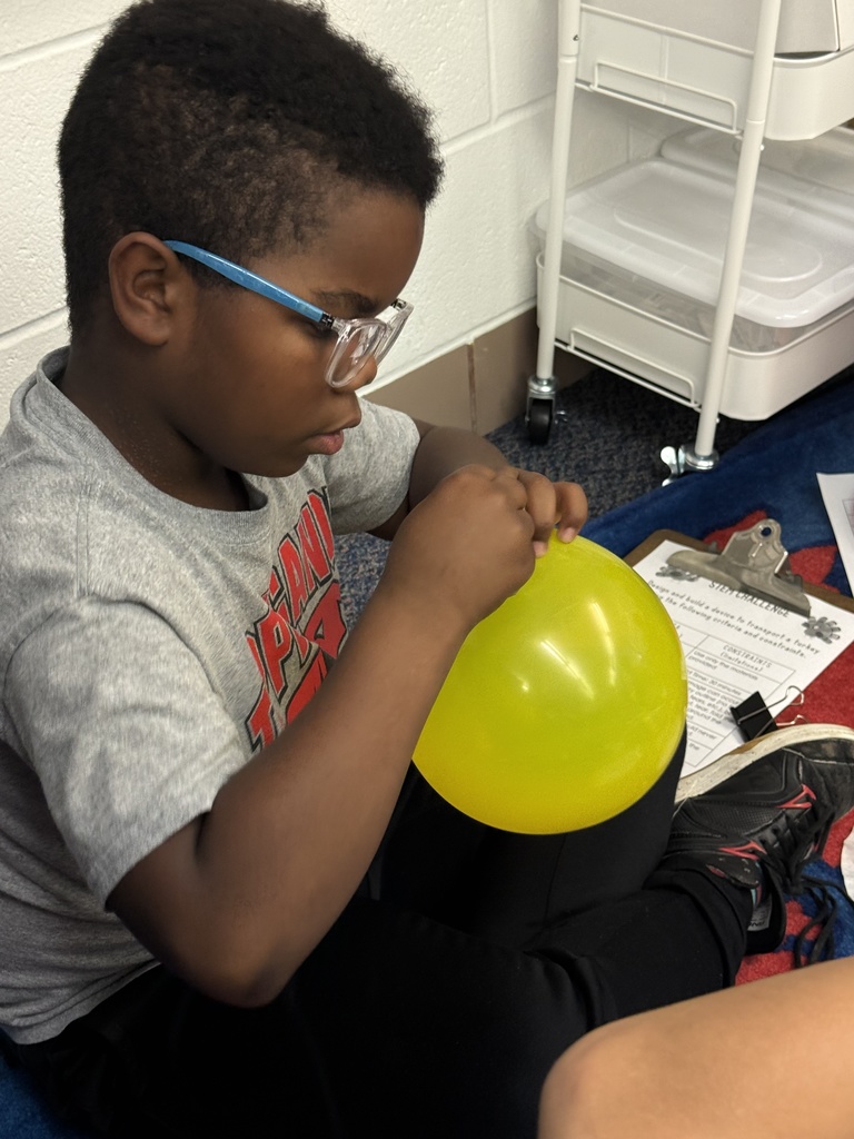 Broadway Elementary students learn about force and pull and then create turkey transports.  