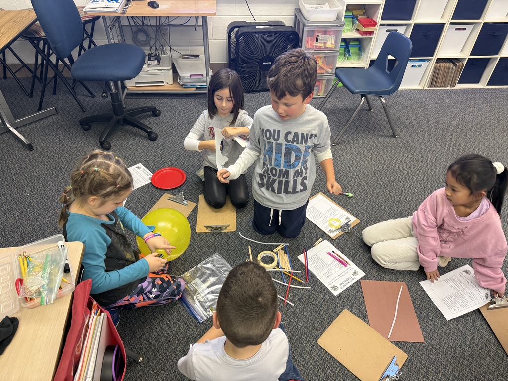 Broadway Elementary students learn about force and pull and then create turkey transports.  