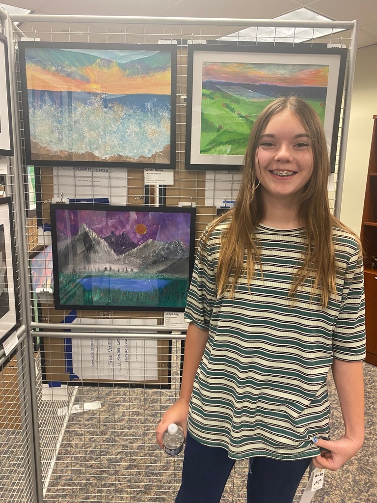 TMS 6th grader is a third place winner in the Student Art Contest.