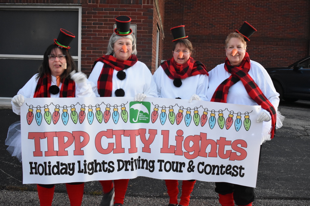 Tipp Monroe Community Services participated in the holiday parade with great spirit.